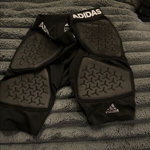 Adidas Black Protective Sports Shorts football